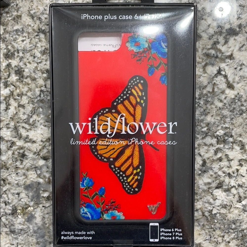 WILDFLOWER iphone 6,7,8 plus butterfly case